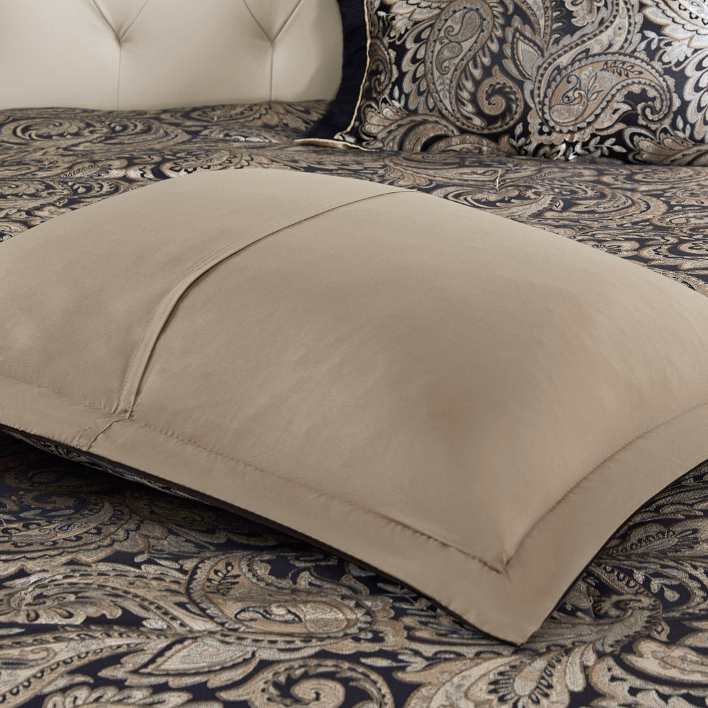 Bed Comforter, Aubrey 12 Piece Set with Cotton in a Bag for Year-Round Bedroom Comfort and Restful Sleep, 4 Sizes and 5 Colors image 60