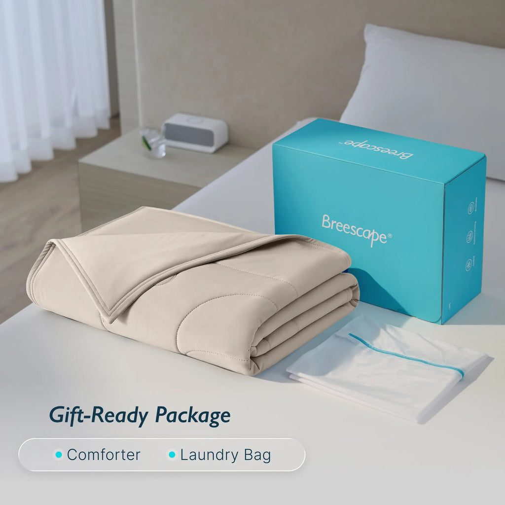 Bed Comforter, Ivory Cooling, Breathable Construction for Everyday Bedding and Comfortable Sleep, 3 Size Options image 60