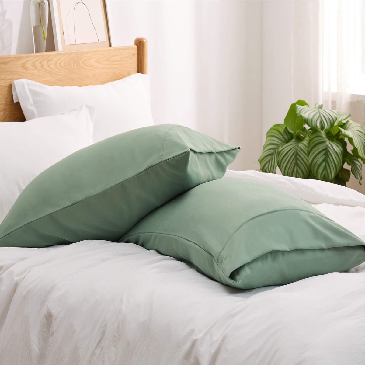 Decorative Pillow Sham, Fade and Stain Resistant Microfiber for Guest Rooms, Headboards and Everyday Bedroom Decor, 4 Sizes and 18 Colors image 61