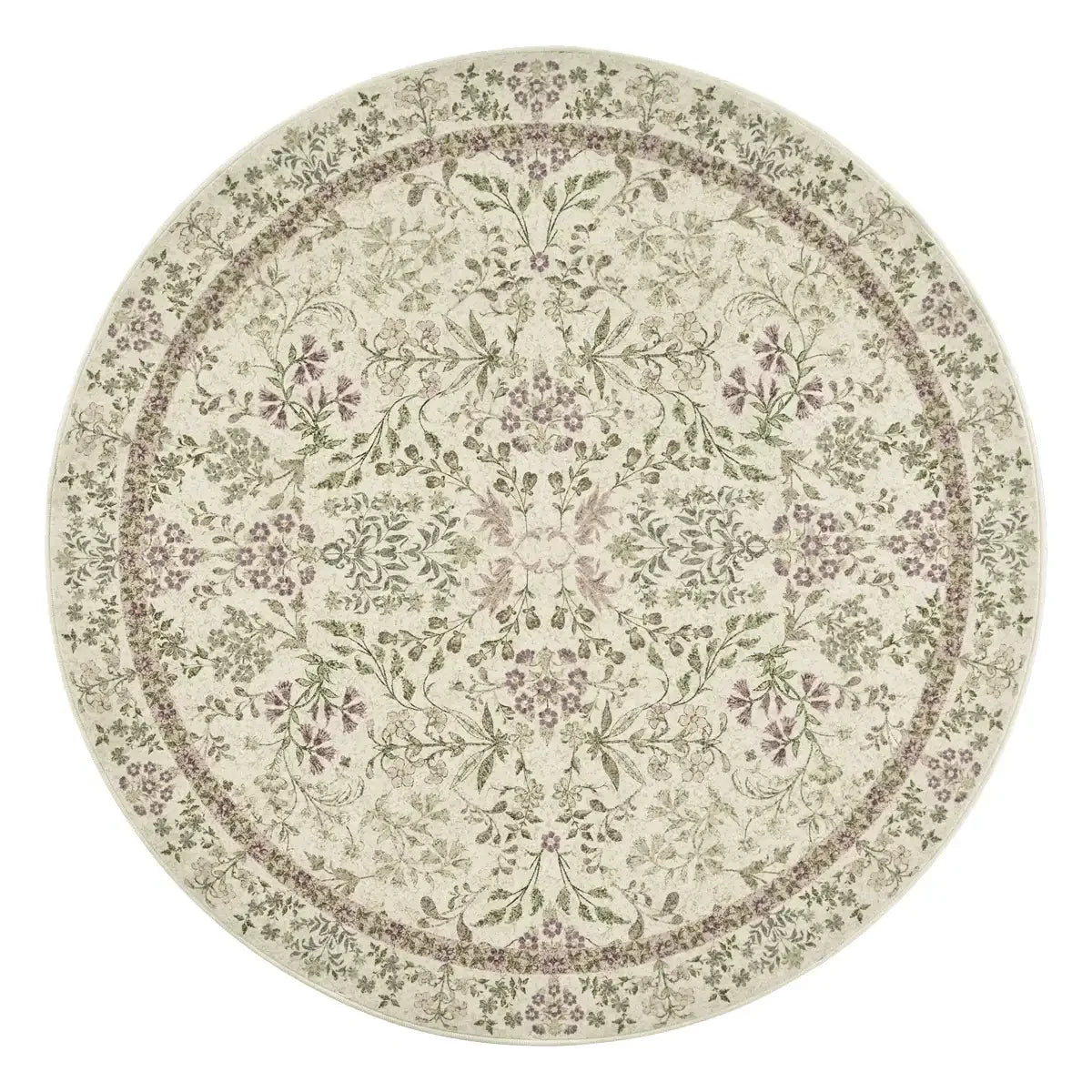Area Rug, Vintage Foliage Floral, Lightweight Design, Non-Slip Design for Hallways, Dining Spaces and Home Decor, 19 Sizes and 4 Colors image 61