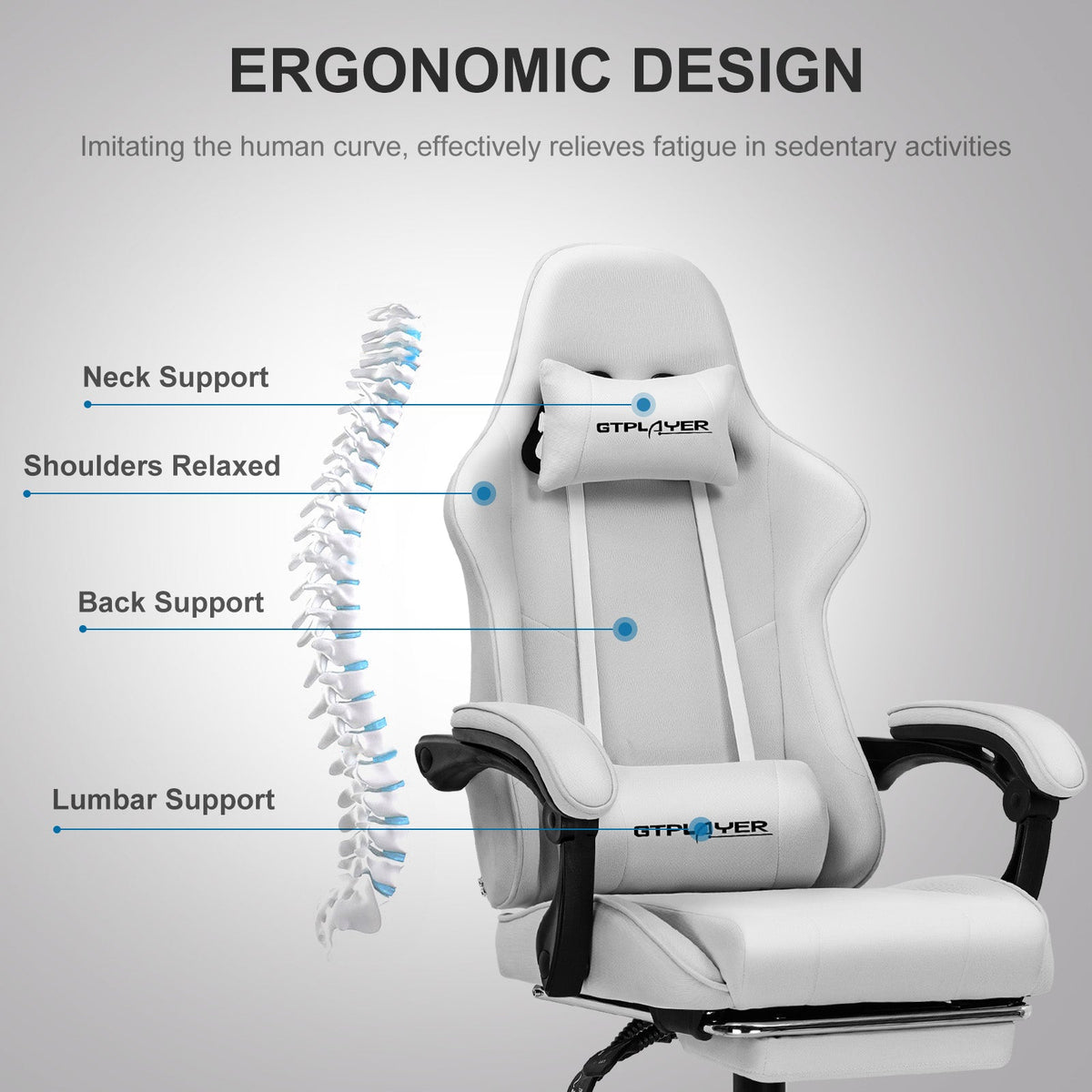 Ergonomic Foot Cushion, Footrest Series GT800A Christmas Packaging, Adjustable Design for Workspaces, Reading Chairs and Daily Leg Support image 61
