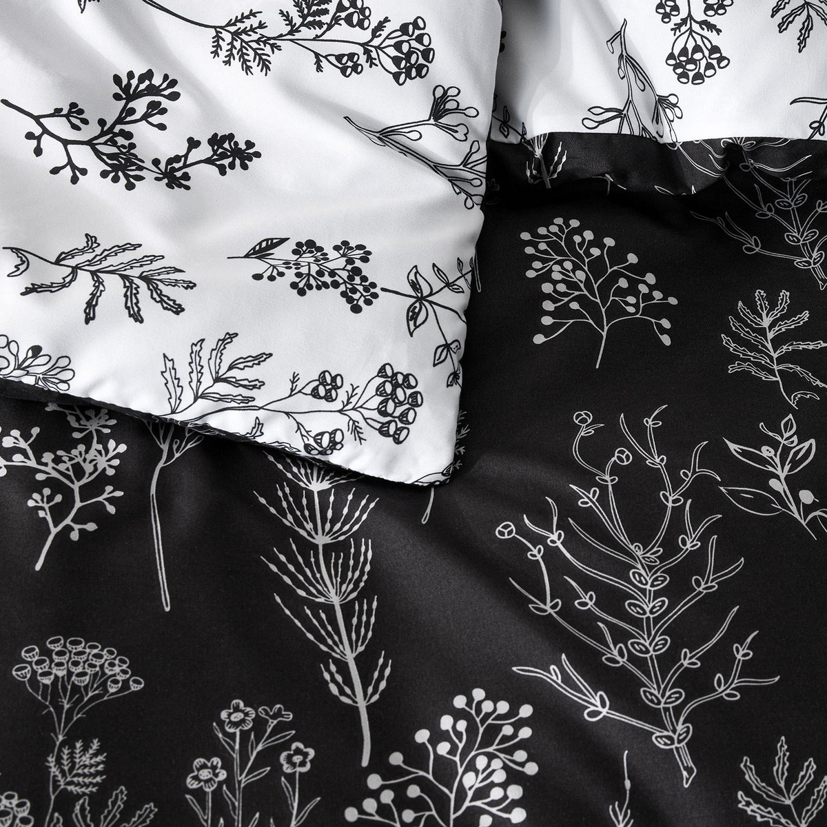 Duvet Cover Set, Reversible Floral Print, Breathable Construction for Bedroom Bedding Refresh and Everyday Comfort, 4 Sizes and 13 Colors image 61