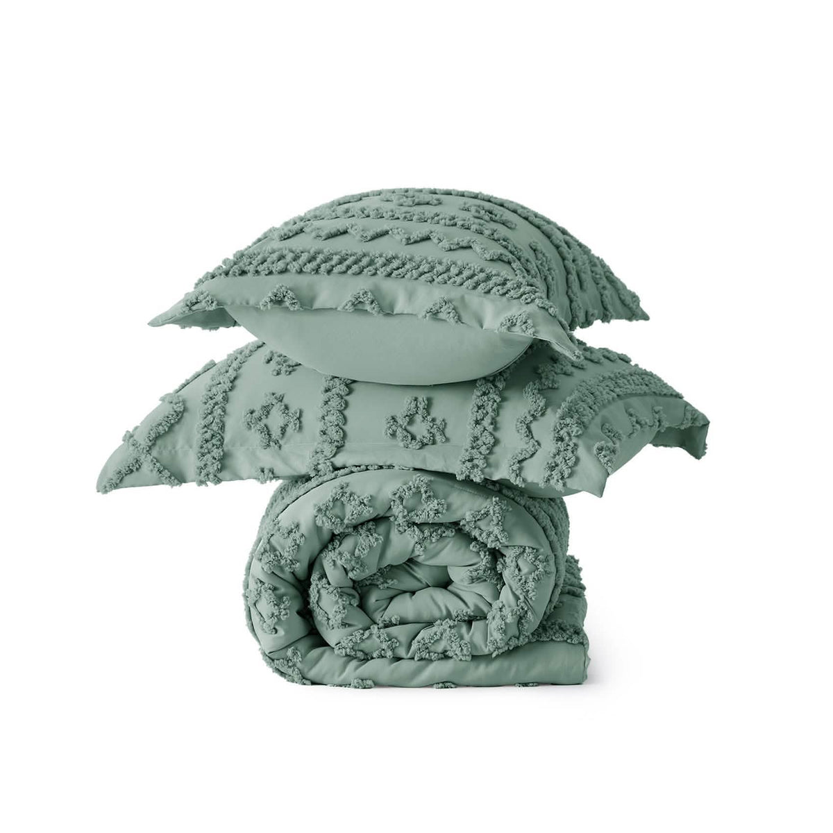 Bed Comforter, Boho Deluxe Embroidery Set, Breathable Construction, Machine-Washable Care for Everyday Bedding and Comfortable Sleep image 61