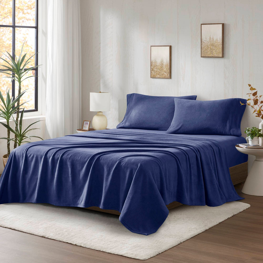 Bed Sheet Set, Micro Fleece, Machine-Washable Care for Everyday Bedroom Comfort and Guest Rooms, 6 Sizes and 15 Colors image 62