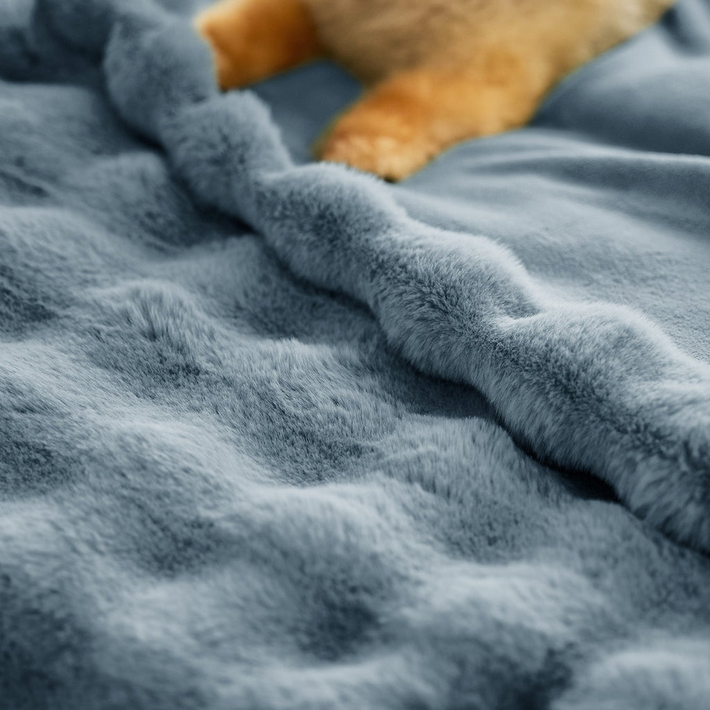Cozy Throw Blanket, Bubble Faux Fur, Machine-Washable Care for Living Rooms, Bedrooms and Everyday Lounging, 3 Sizes and 11 Colors image 62