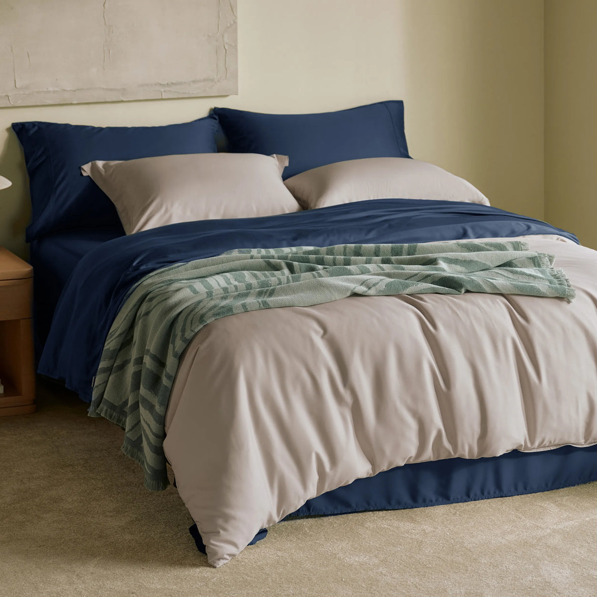 Bed Sheet Set, BareNights Viscose Derived from Bamboo, Breathable Construction for Everyday Bedroom Comfort and Guest Rooms image 62