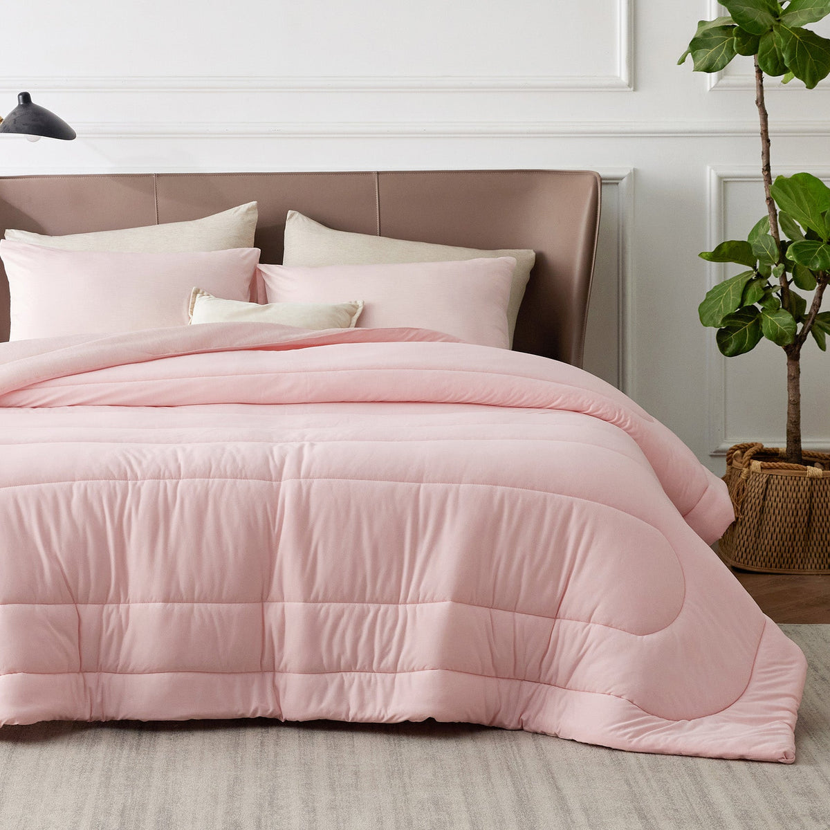 Bed Comforter, Reversible Warm and Cooling Set, Breathable Construction for Year-Round Bedroom Comfort and Restful Sleep image 62