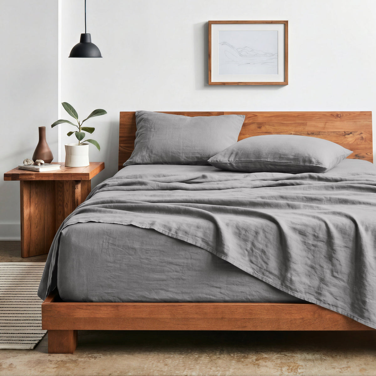 Bed Sheet Set, Ultra Soft Washed for Master Bedrooms, Guest Beds and Daily Use, 5 Sizes and 14 Colors image 63