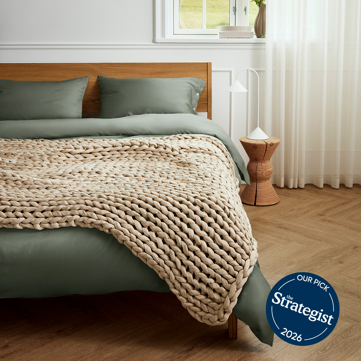 Cozy Throw Blanket, Cotton Weighted for Sofas, Beds and Relaxing at Home, 32 Color Options image 63