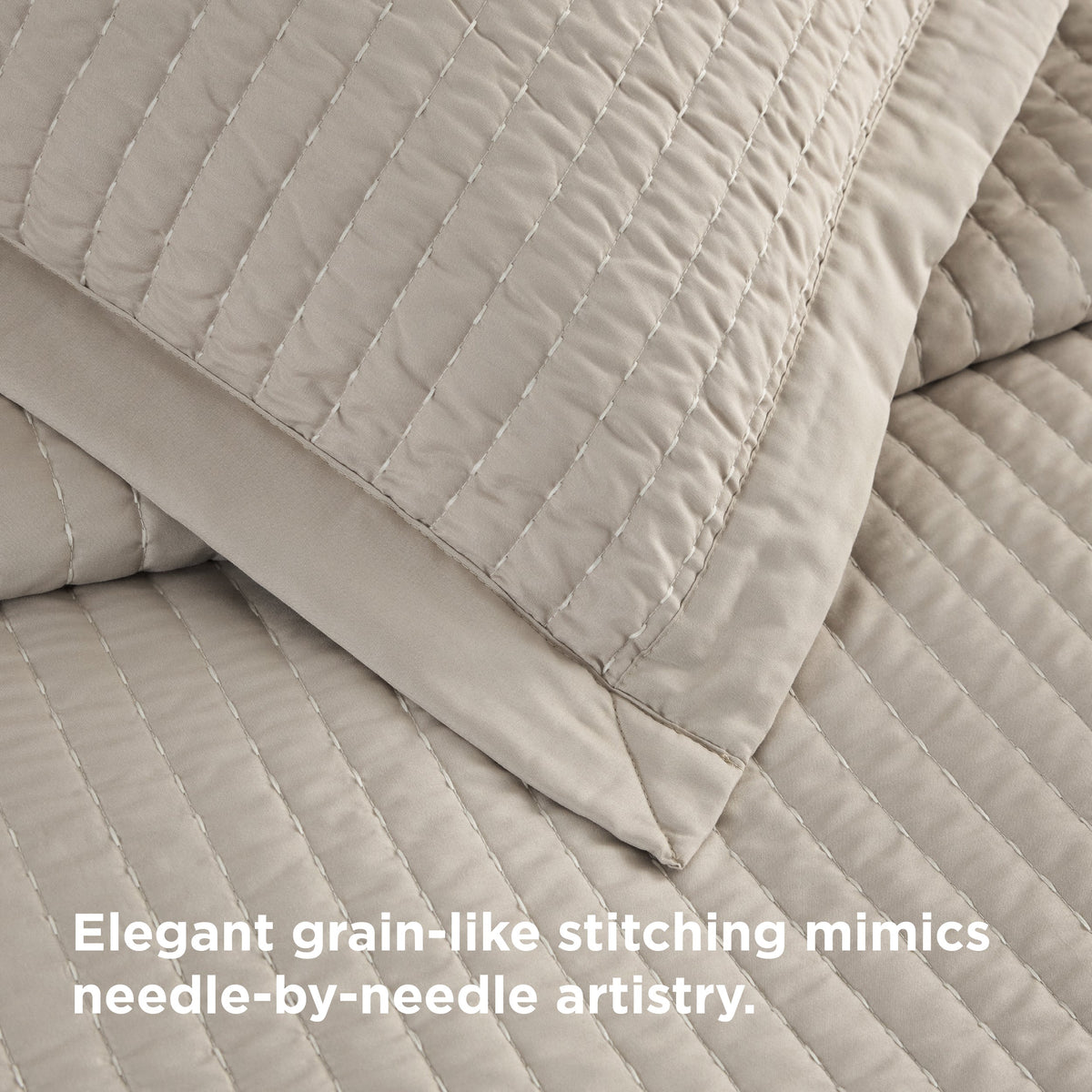 Cozy Throw Blanket, Corduroy Pattern Quilt Set, Breathable Construction for Living Rooms, Bedrooms and Everyday Lounging image 63