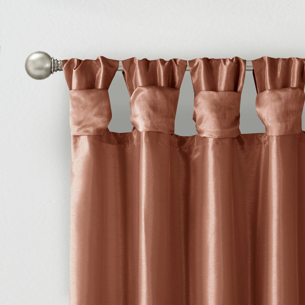 Window Curtain, Emilia Twist Tab Lined Panel, Machine-Washable Care for Windows, Room Styling and Everyday Privacy, 5 Sizes and 14 Colors image 63