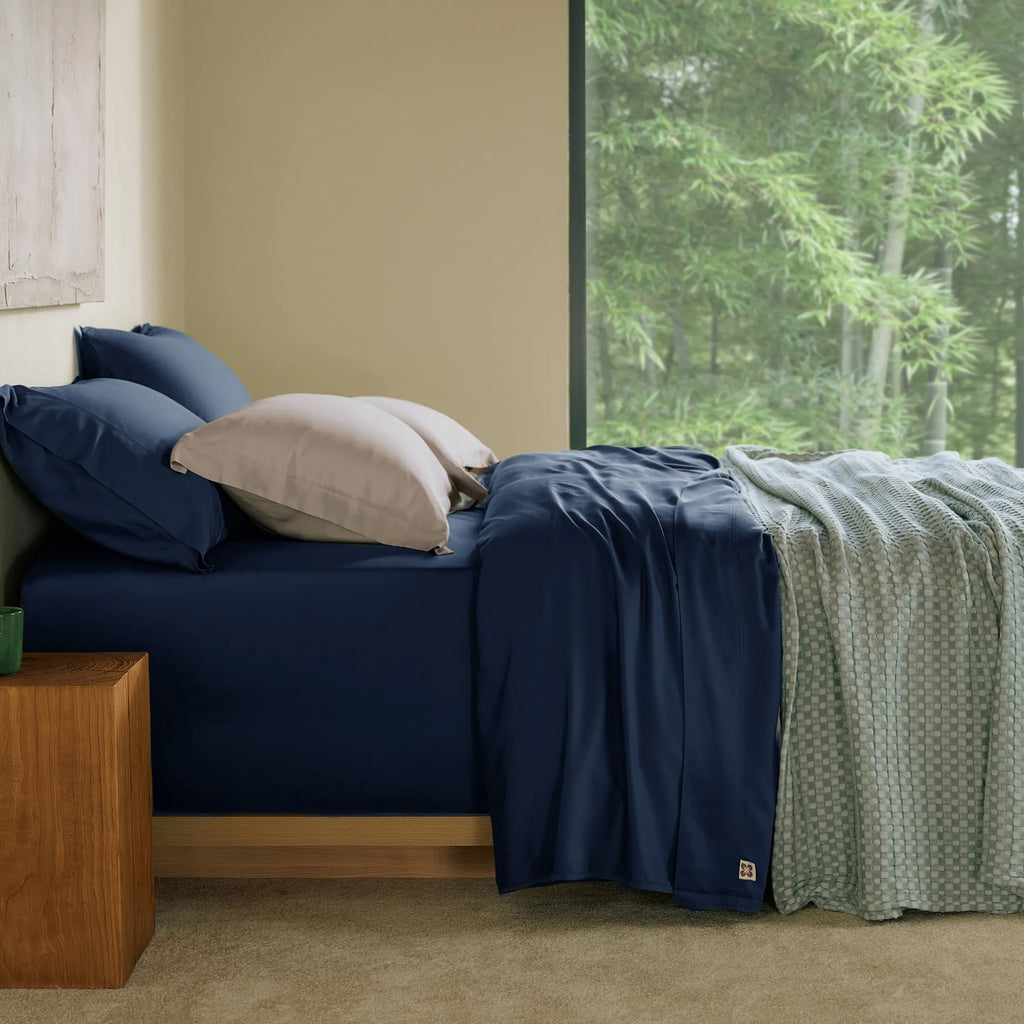 Bed Sheet Set, BareNights Viscose Derived from Bamboo, Breathable Construction for Everyday Bedroom Comfort and Guest Rooms image 65