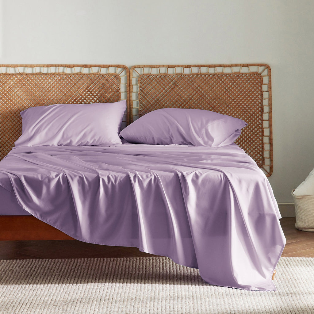 Bed Sheet Set, Rayon Derived from Bamboo, Cooling Comfort, Breathable Construction for Everyday Bedroom Comfort and Guest Rooms image 65