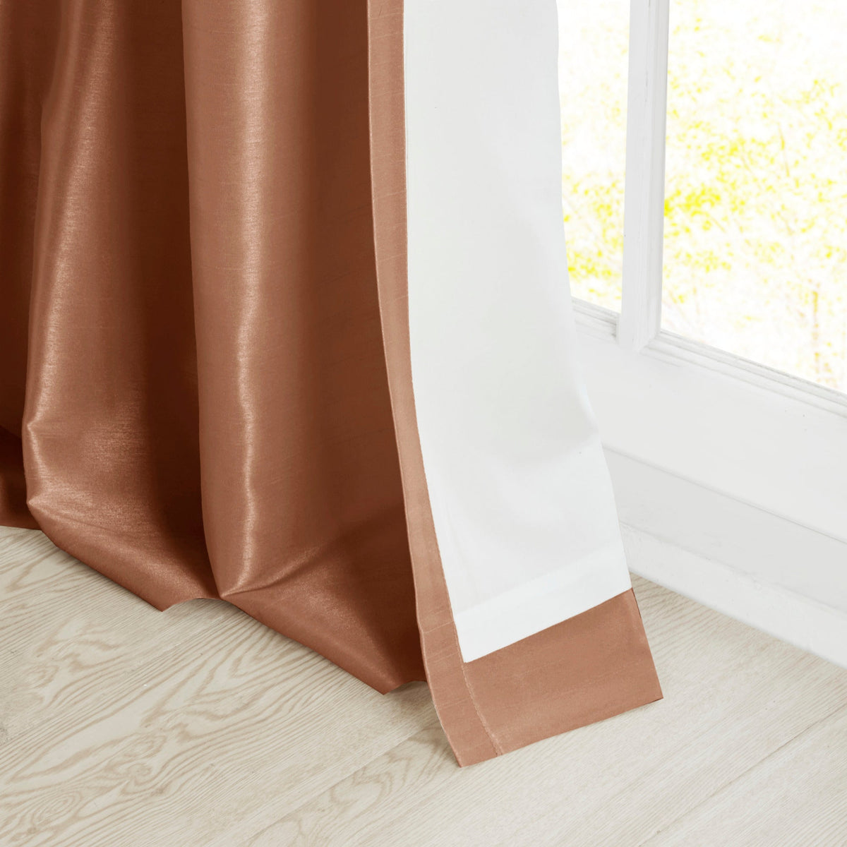 Window Curtain, Emilia Twist Tab Lined Panel, Machine-Washable Care for Windows, Room Styling and Everyday Privacy, 5 Sizes and 14 Colors image 65