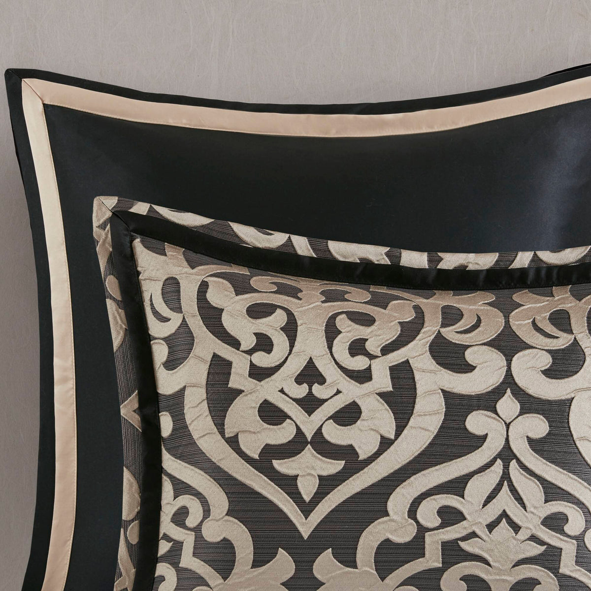 Bed Comforter, Odette 8 Piece Jacquard Set, Machine-Washable Care, Hypoallergenic Comfort for Year-Round Bedroom Comfort and Restful Sleep image 66