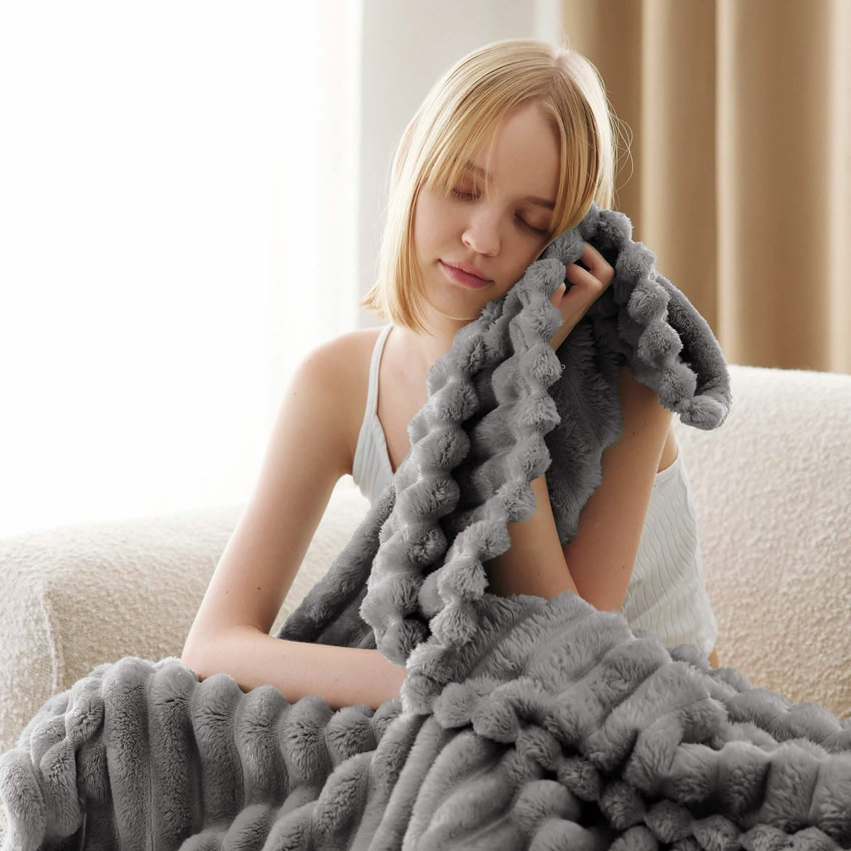 Cozy Throw Blanket, GentleSoft for Sofas, Beds and Relaxing at Home, 8 Sizes and 15 Colors image 66