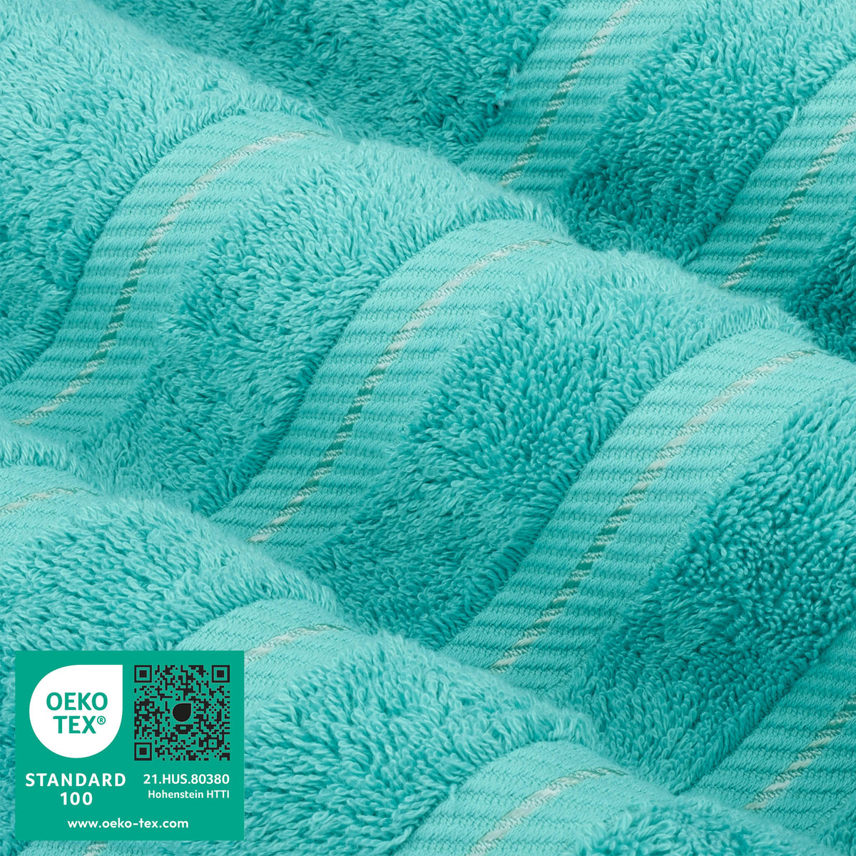 Bath Towel Set, 100% Cotton Turkish Towels for Bathroom, 4 for Home Bathrooms and Everyday Care, 21 Color Options image 66