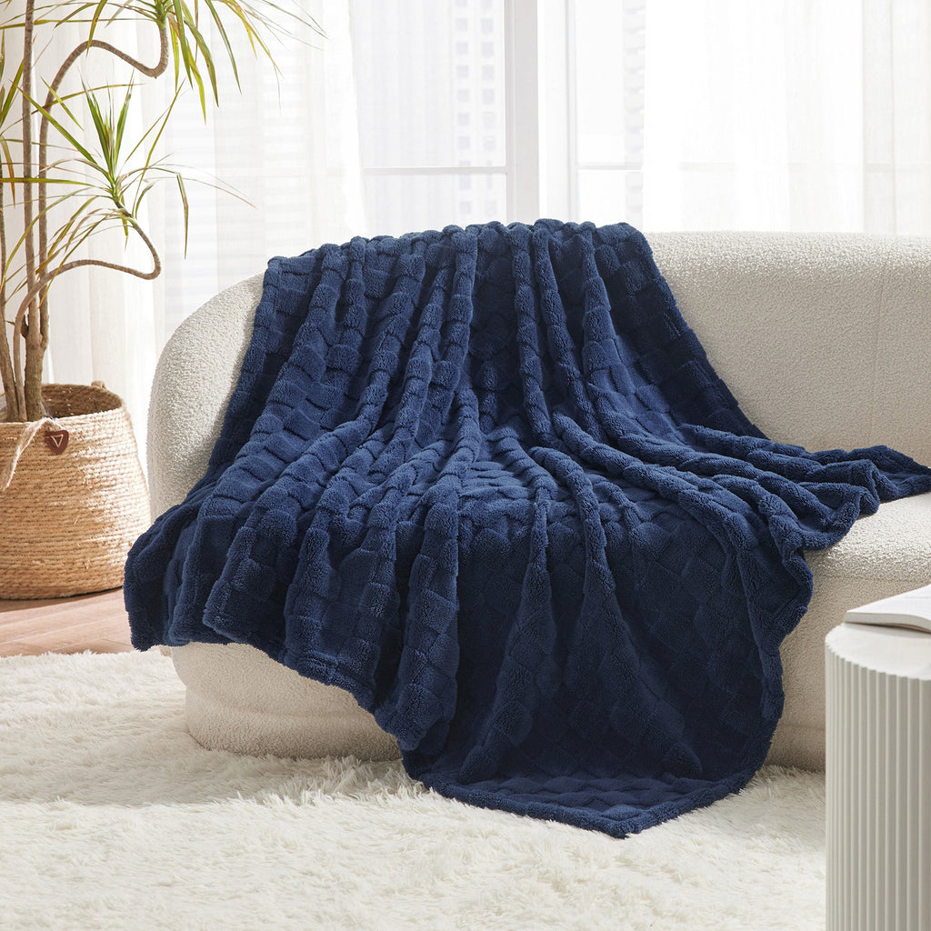 Cozy Throw Blanket, Jacquard Shaggy Sherpa for Living Rooms, Bedrooms and Everyday Lounging, 4 Sizes and 19 Colors image 66