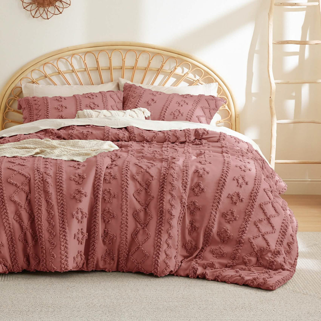 Bed Comforter, Boho Deluxe Embroidery Set, Breathable Construction, Machine-Washable Care for Everyday Bedding and Comfortable Sleep image 67