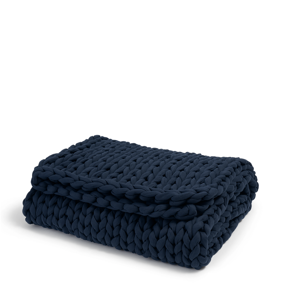 Cozy Throw Blanket, Cotton Weighted for Sofas, Beds and Relaxing at Home, 32 Color Options image 67