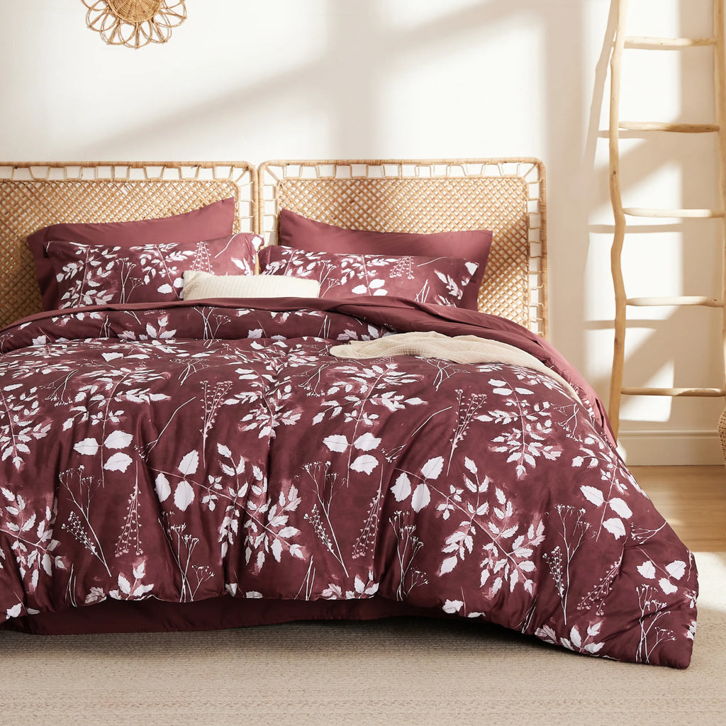 Bed Comforter, Elegant Floral Sets for Everyday Bedding and Comfortable Sleep, 4 Sizes and 15 Colors image 68