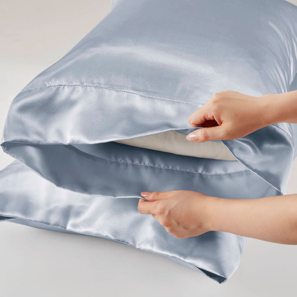 Bed Sheet Set, Satin for Master Bedrooms, Guest Beds and Daily Use, 6 Sizes and 12 Colors, Designed for Everyday Home Use image 68