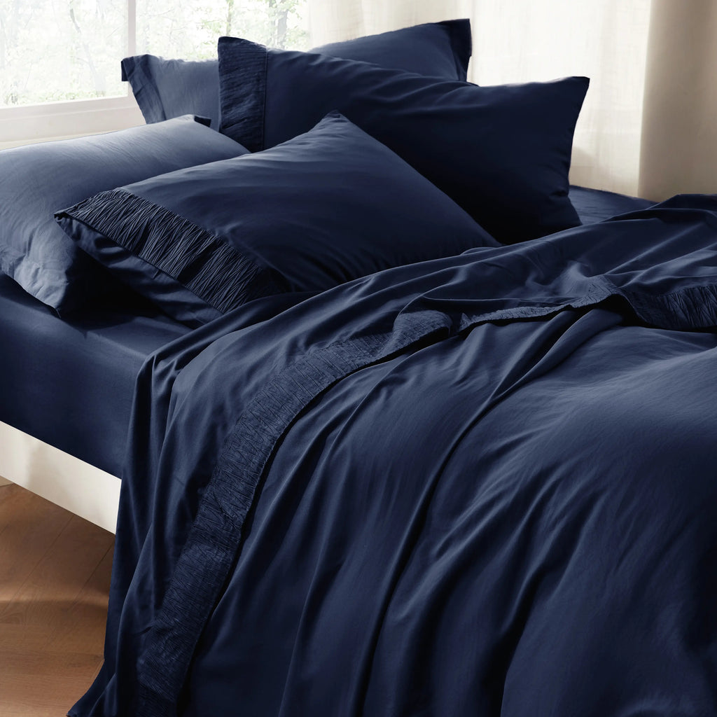 Bed Sheet Set, Ruched, Cooling Comfort, Breathable Construction for Master Bedrooms, Guest Beds and Daily Use, 7 Sizes and 14 Colors image 68