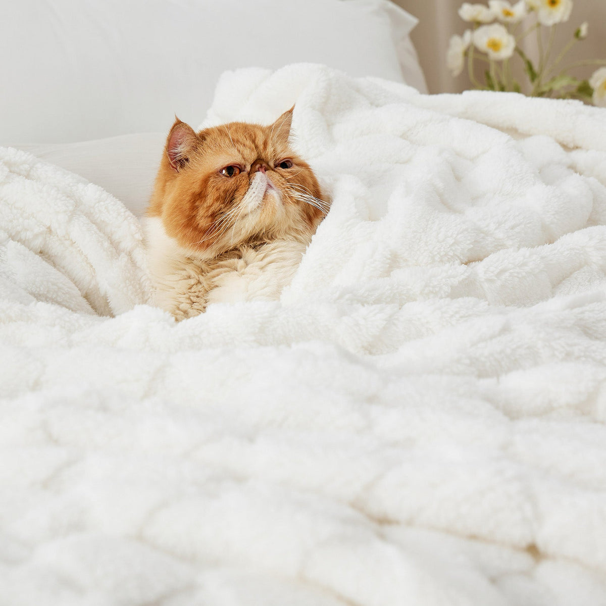 Cozy Throw Blanket, Jacquard Shaggy Sherpa for Living Rooms, Bedrooms and Everyday Lounging, 4 Sizes and 19 Colors image 69