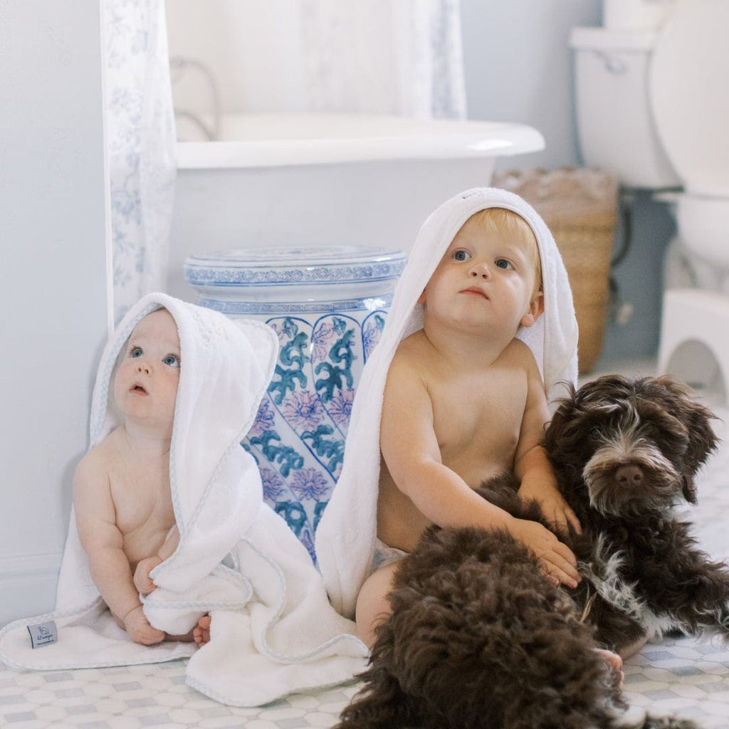 Bath Linen, Kids' Hooded Towel, Organic Cotton Shell for Daily Bathroom Routines and Guest Baths, 15 Color Options image 69
