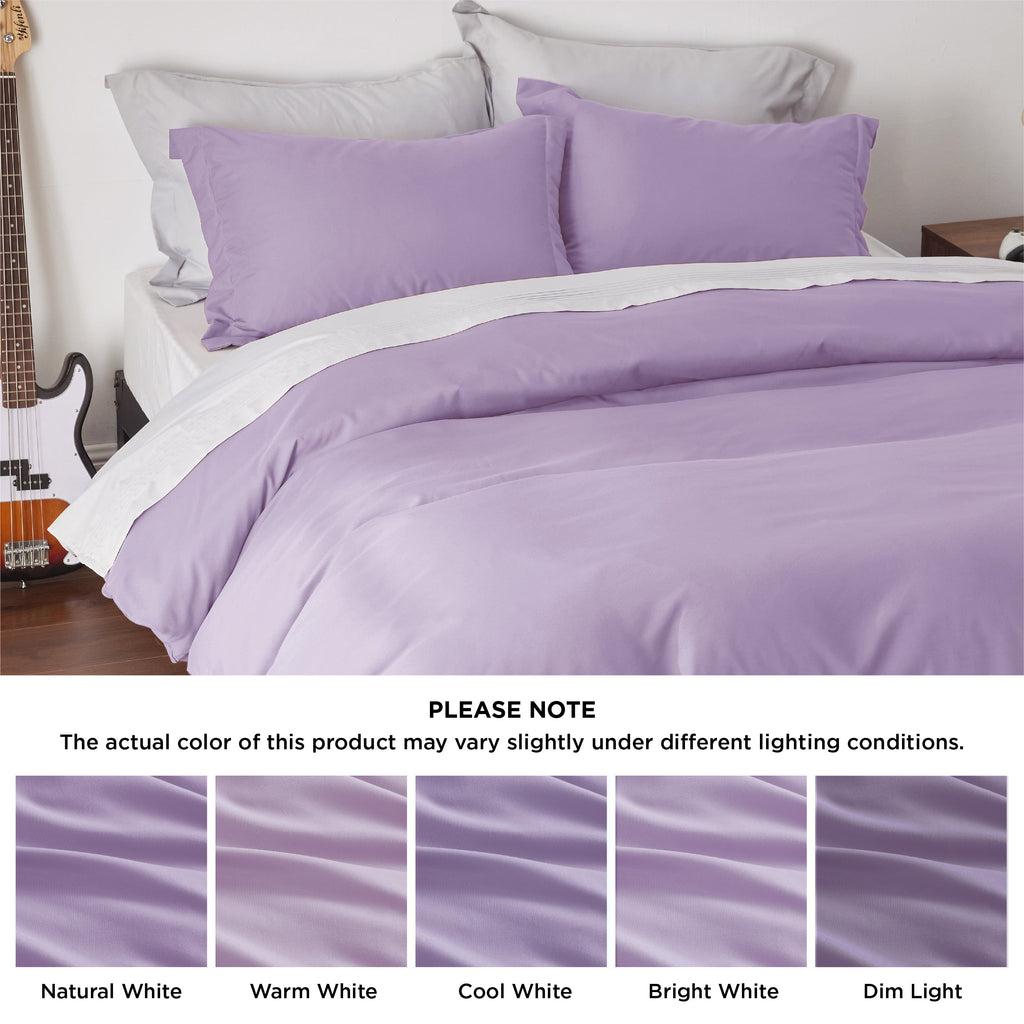 Duvet Cover Set, Brushed Microfiber for Guest Rooms and Everyday Bedroom Styling, 9 Sizes and 36 Colors image 69