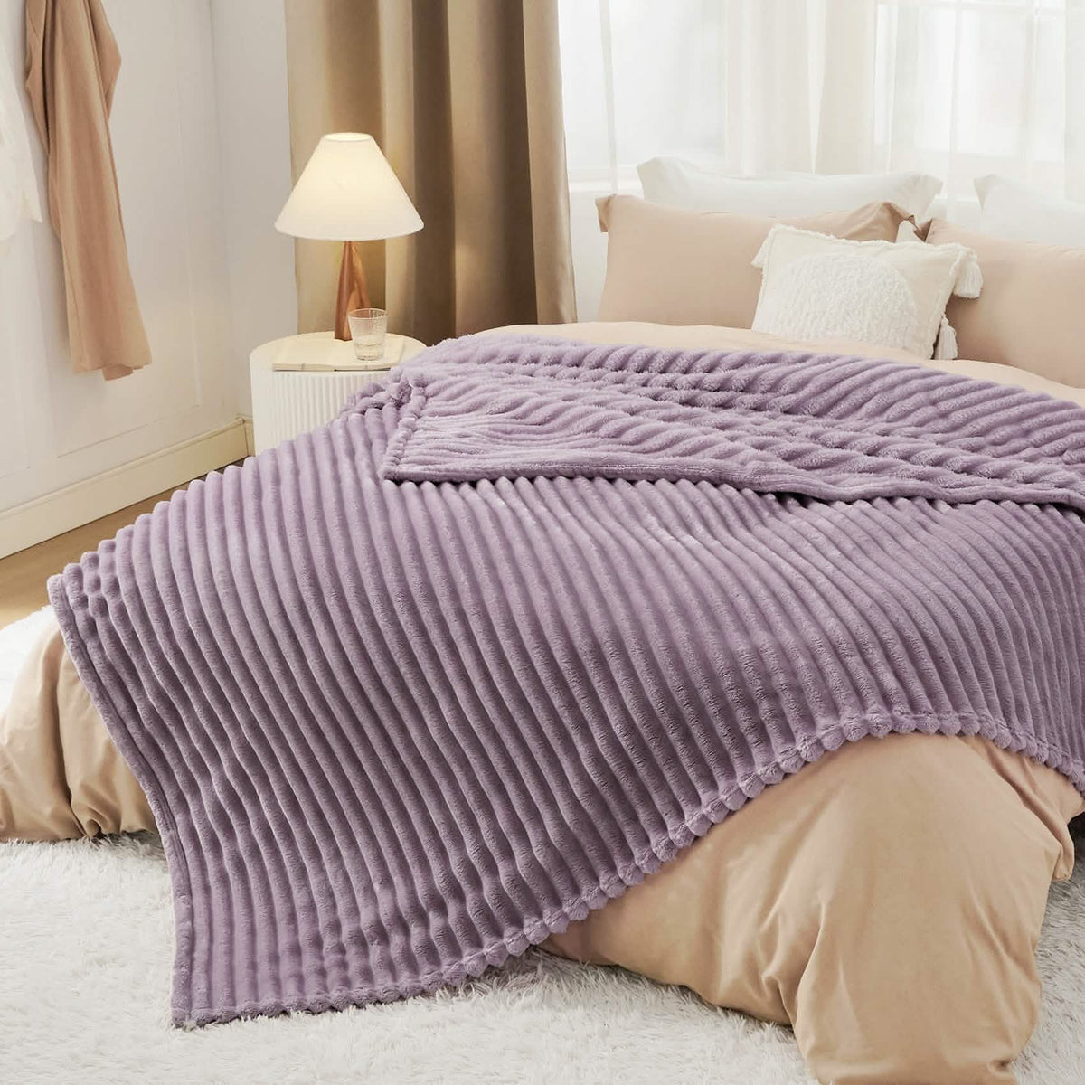 Cozy Throw Blanket, GentleSoft for Sofas, Beds and Relaxing at Home, 8 Sizes and 15 Colors image 69