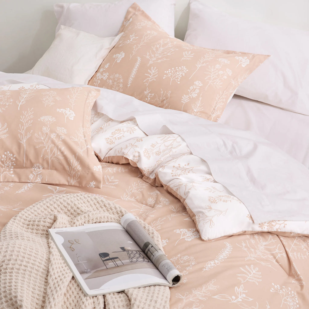 Down & Feather Comforter, Floral Set, Machine-Washable Care for Everyday Bedding and Comfortable Sleep, 7 Sizes and 13 Colors image 69