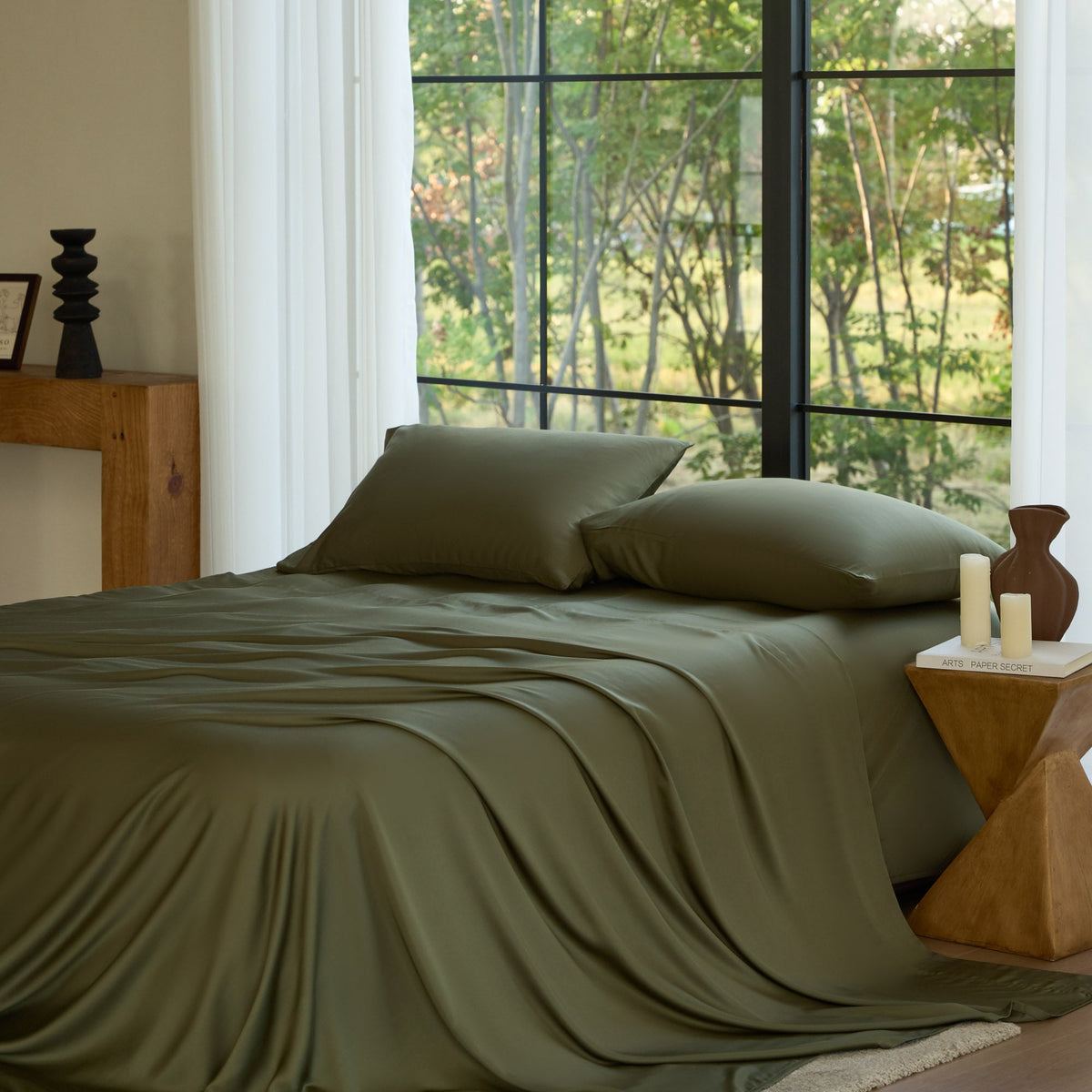 Bed Sheet Set, AiryWeight Eucalyptus, Lightweight Design, Hypoallergenic Comfort for Everyday Bedroom Comfort and Guest Rooms image 70