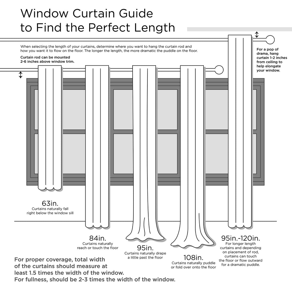 Window Curtain, Emilia Twist Tab Lined Panel, Machine-Washable Care for Windows, Room Styling and Everyday Privacy, 5 Sizes and 14 Colors image 70