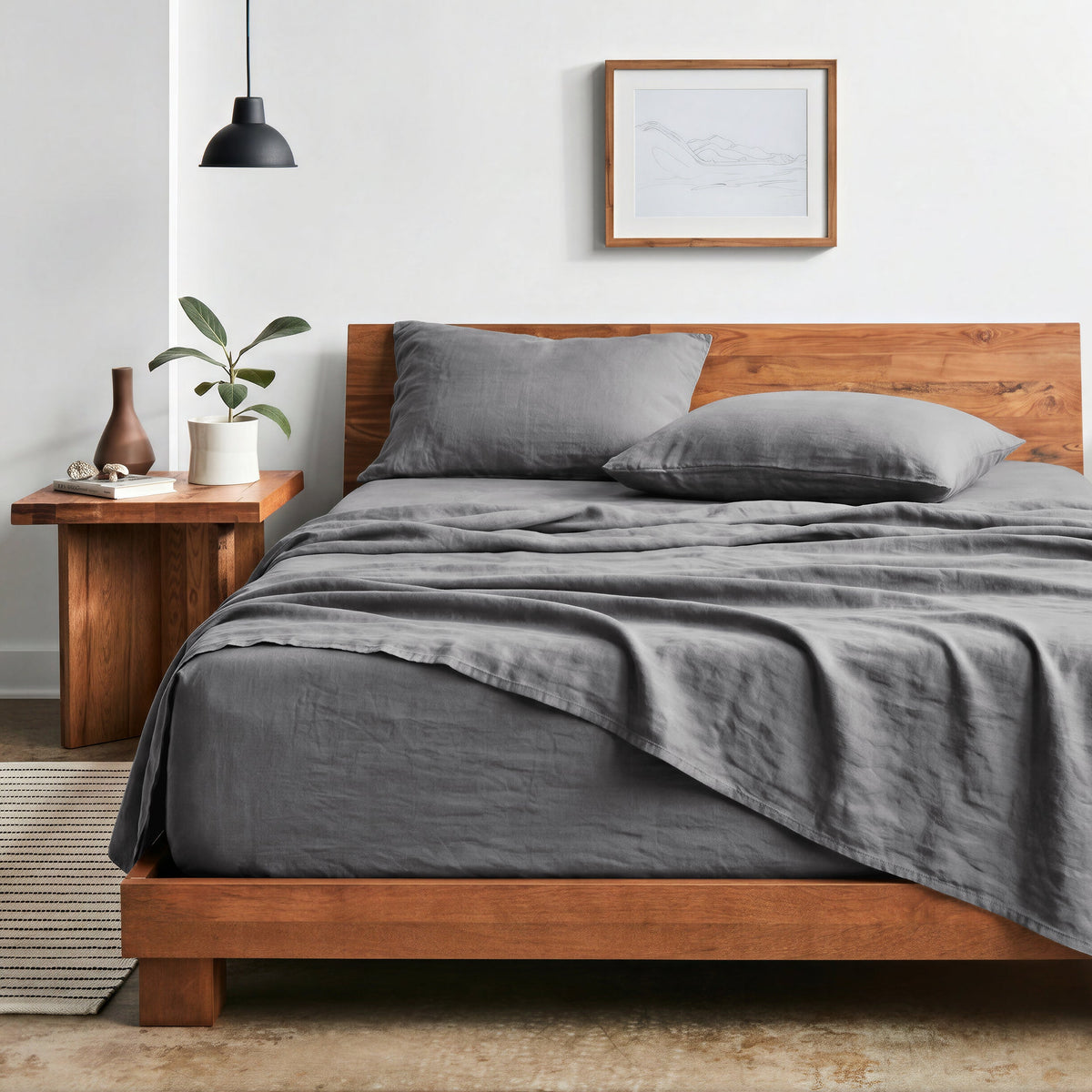 Bed Sheet Set, Ultra Soft Washed for Master Bedrooms, Guest Beds and Daily Use, 5 Sizes and 14 Colors image 70