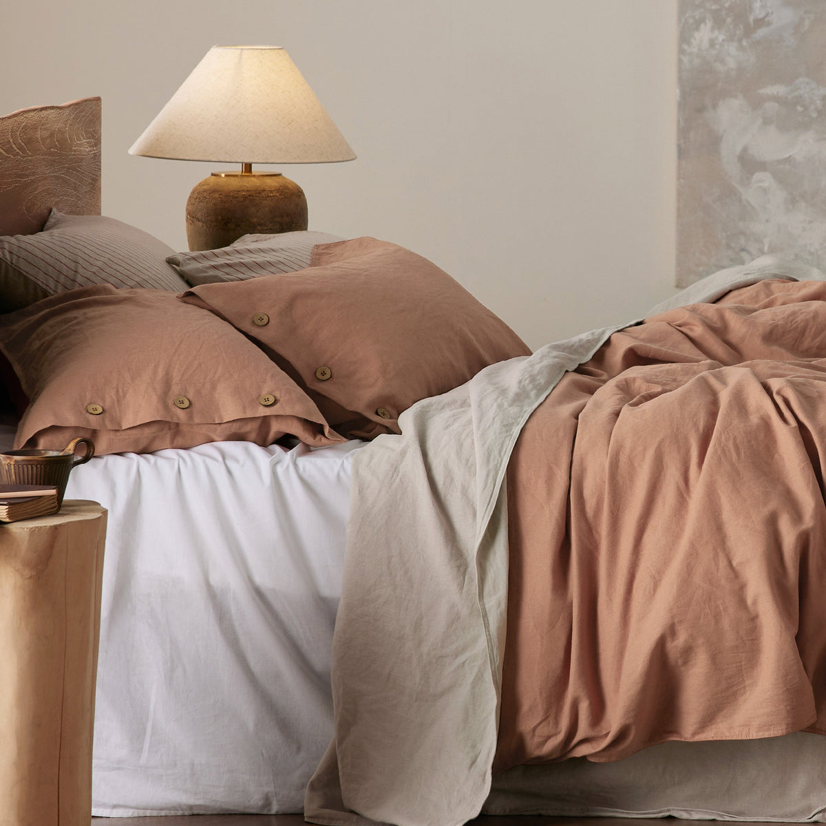 Duvet Cover Set, Cotton Linen Hybrid, Lightweight Design, Breathable Construction for Bedroom Bedding Refresh and Everyday Comfort image 71