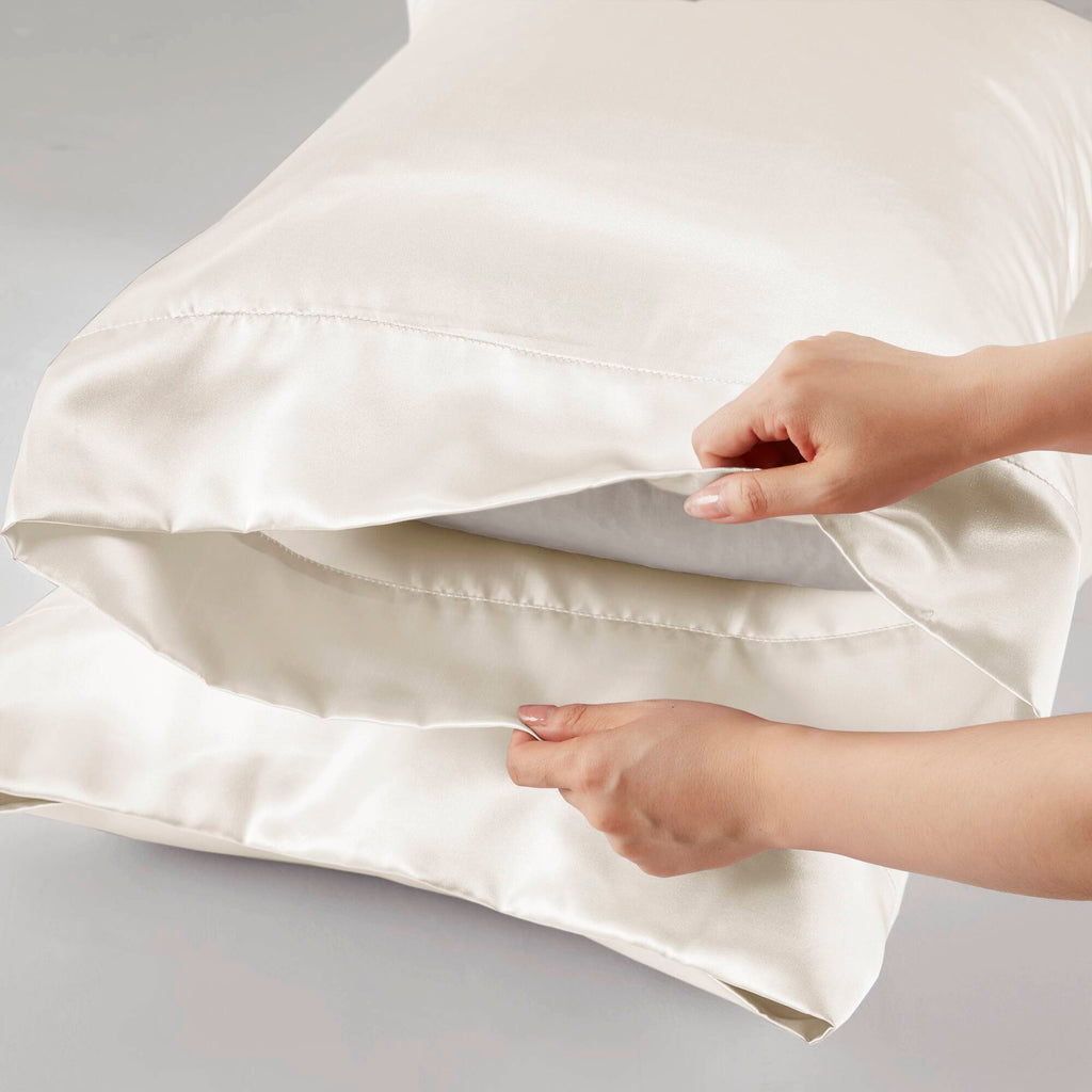 Bed Sheet Set, Satin for Master Bedrooms, Guest Beds and Daily Use, 6 Sizes and 12 Colors, Designed for Everyday Home Use image 71