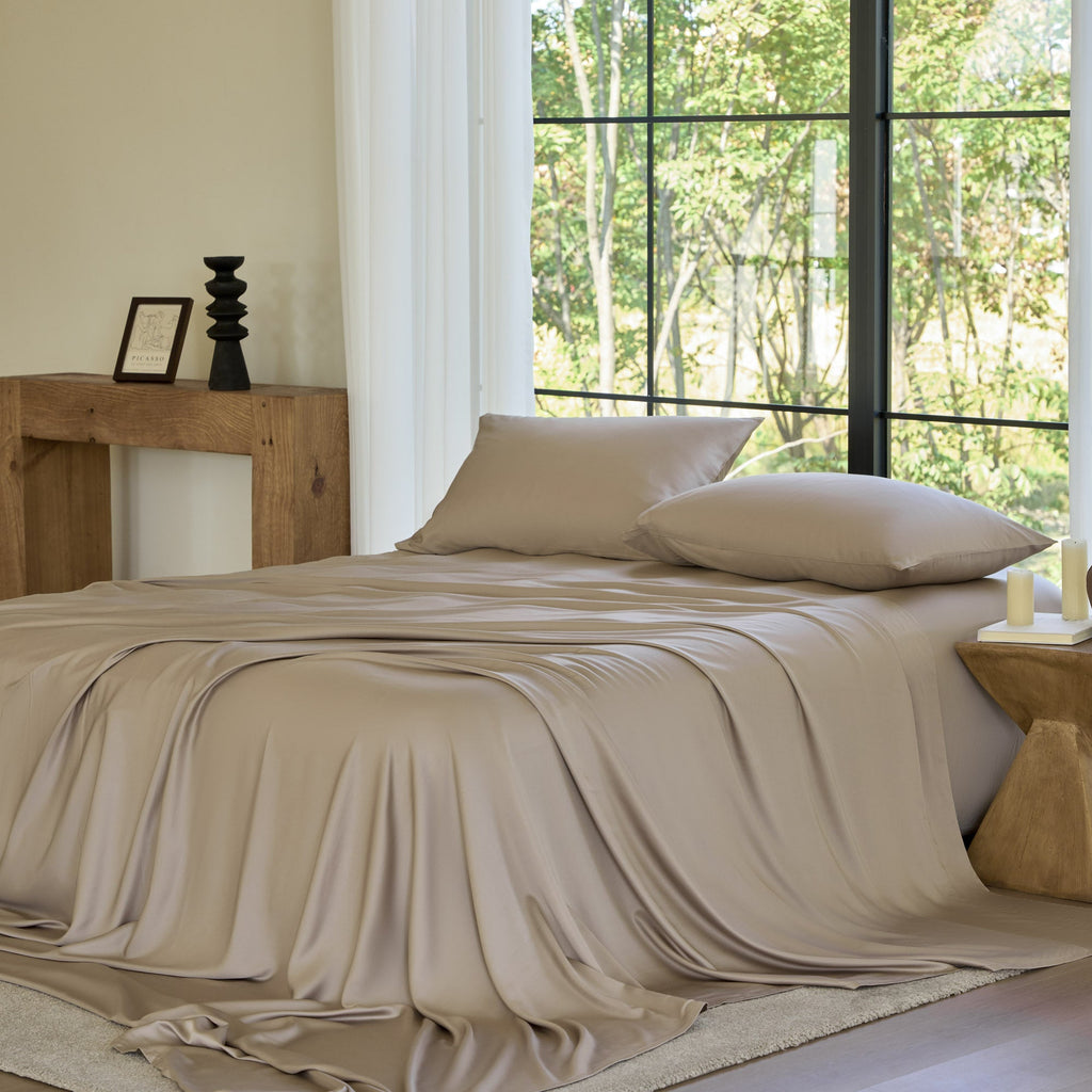Bed Sheet Set, AiryWeight Eucalyptus, Lightweight Design, Hypoallergenic Comfort for Everyday Bedroom Comfort and Guest Rooms image 71