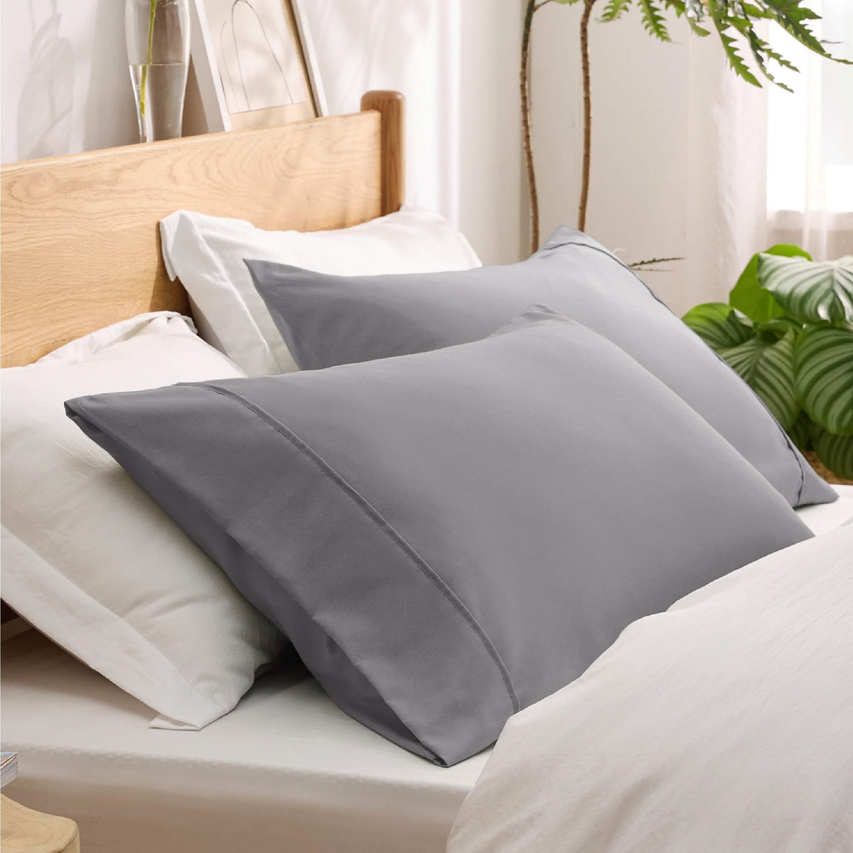 Decorative Pillow Sham, Fade and Stain Resistant Microfiber for Guest Rooms, Headboards and Everyday Bedroom Decor, 4 Sizes and 18 Colors image 72