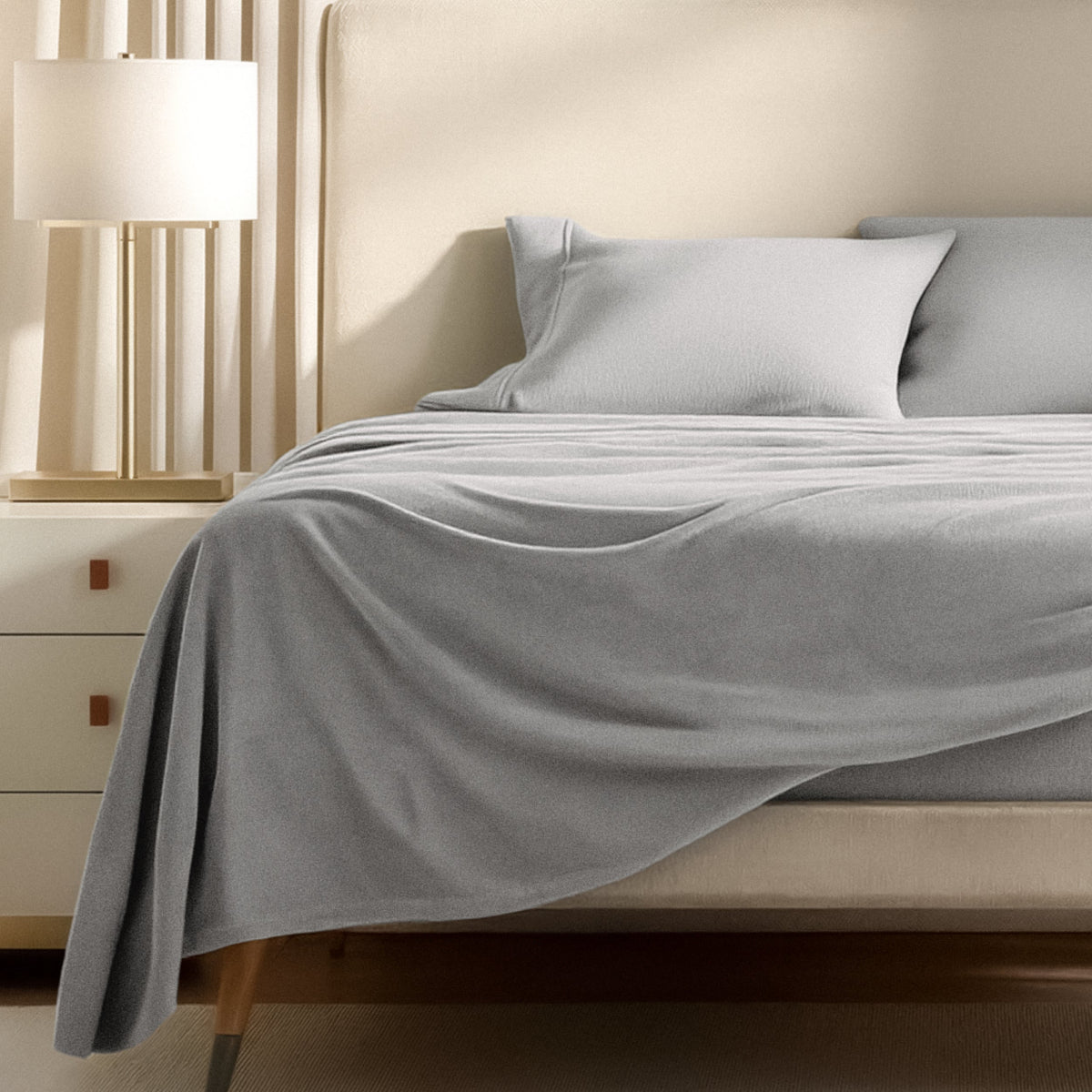 Bed Sheet Set, Polar Fleece for Master Bedrooms, Guest Beds and Daily Use, 9 Sizes and 15 Colors image 72
