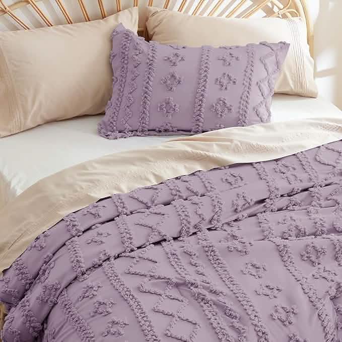 Bed Comforter, Boho Deluxe Embroidery Set, Breathable Construction, Machine-Washable Care for Everyday Bedding and Comfortable Sleep image 72