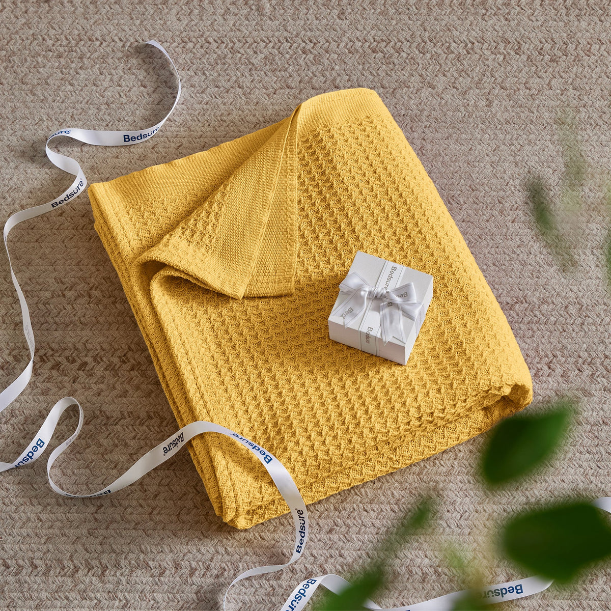 Cozy Throw Blanket, Cotton Waffle Weave, Lightweight Design, Breathable Construction for Living Rooms, Bedrooms and Everyday Lounging image 72