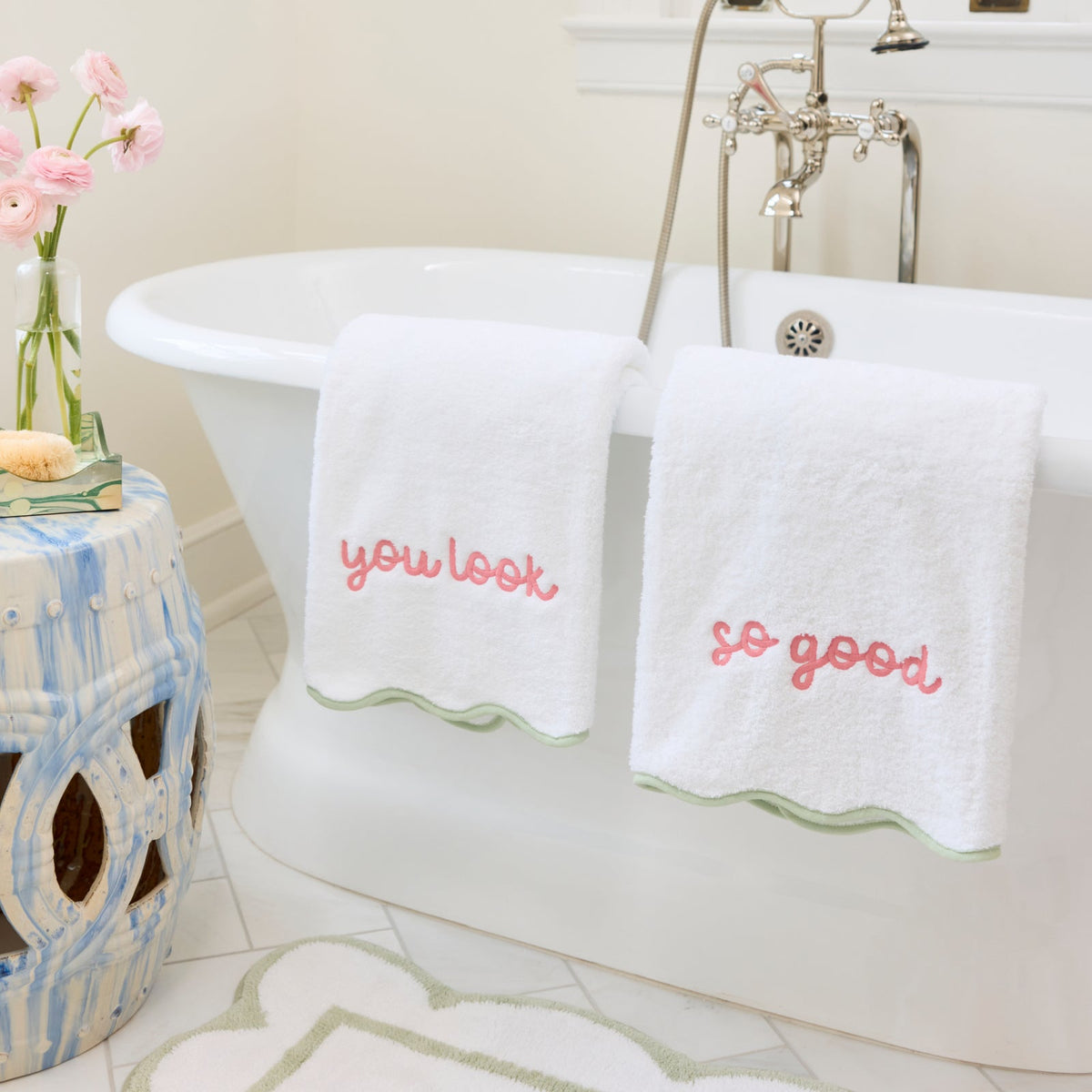 Bath Towel, Scallop for Daily Bathroom Routines and Guest Baths, 8 Color Options, Designed for Home Bathrooms and Everyday Care image 73