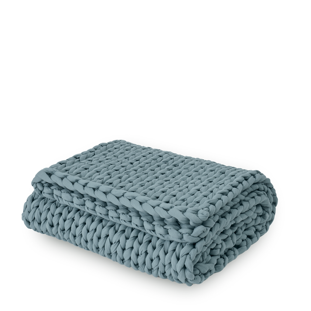 Cozy Throw Blanket, Cotton Weighted for Sofas, Beds and Relaxing at Home, 32 Color Options image 73
