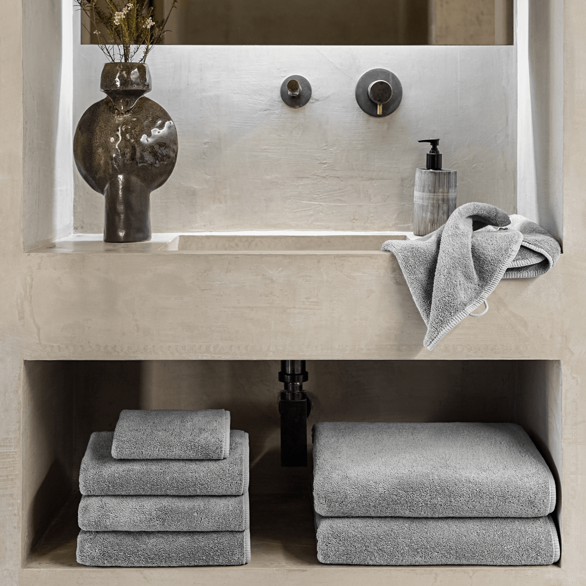 Bath Linen, Spa Towel Collection for Home Bathrooms and Everyday Care, 5 Sizes and 14 Colors image 73