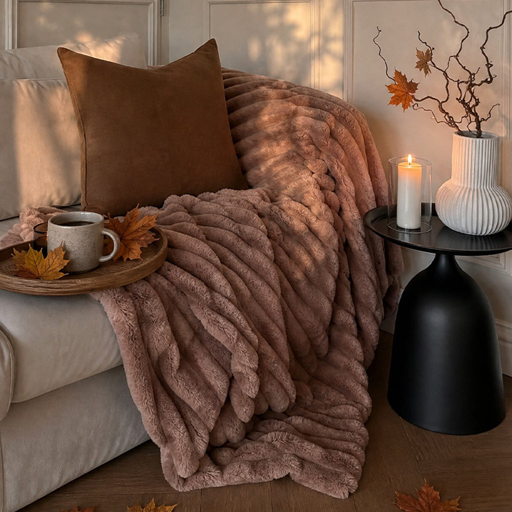 Bed Comforter, Jasmine Ultrasoft Faux Fur Ribbed Set, Lightweight Design for Year-Round Bedroom Comfort and Restful Sleep image 74