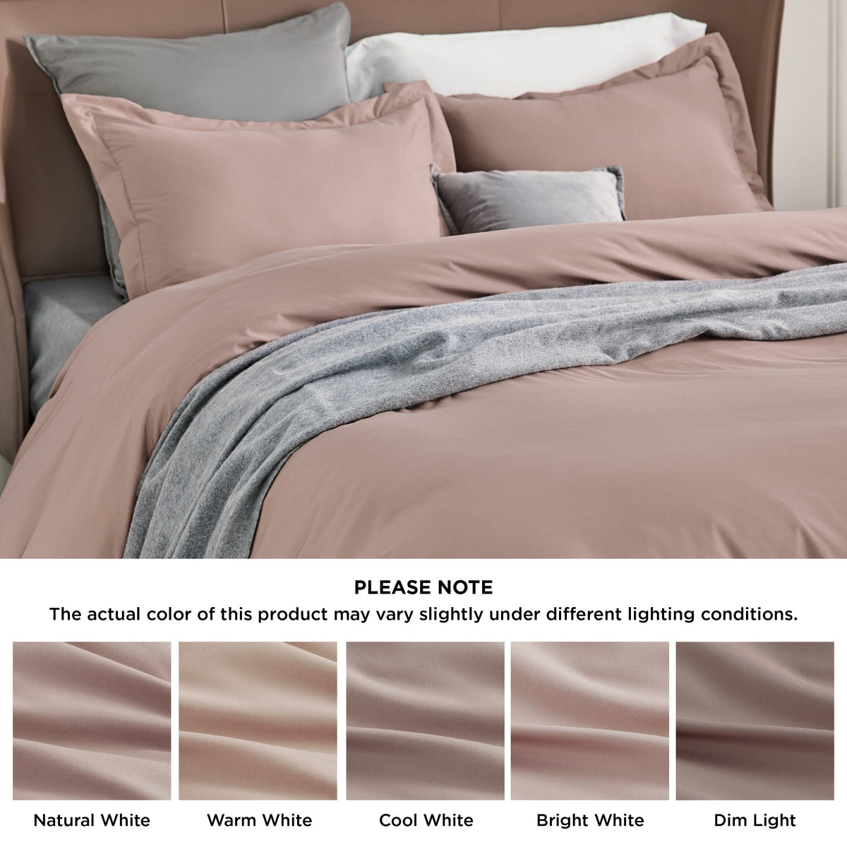 Duvet Cover Set, Brushed Microfiber for Guest Rooms and Everyday Bedroom Styling, 9 Sizes and 36 Colors image 74