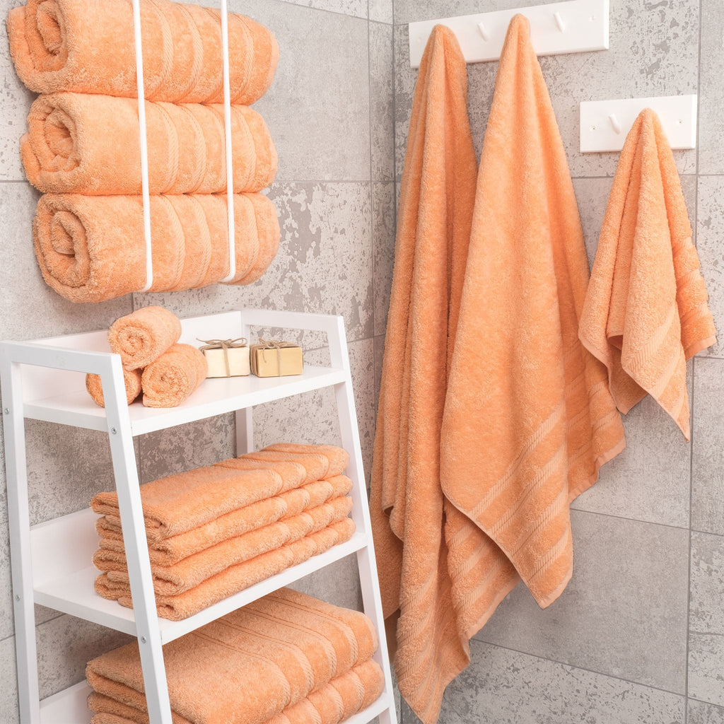 Bath Towel Set, 100% Cotton Turkish Towels for Bathroom, 4 for Home Bathrooms and Everyday Care, 21 Color Options image 74