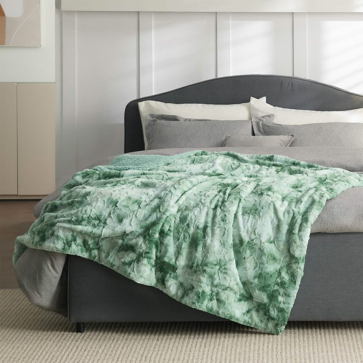 Cozy Throw Blanket, Faux Fur Sherpa Fleece for Sofas, Beds and Relaxing at Home, 4 Sizes and 10 Colors image 74