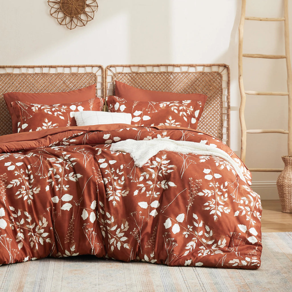 Bed Comforter, Elegant Floral Sets for Everyday Bedding and Comfortable Sleep, 4 Sizes and 15 Colors image 74